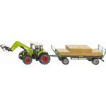 Traktor mit Quaderballen- greifer und Ba