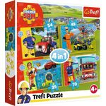 4 in 1 Puzzle – Feuerwehrmann Sam