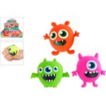 Quetschball Monster 6cm, 3-fach sortiert