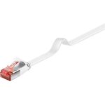 CAT 6 Flach-Patchkabel, U/FTP, Weiß, 0.25m