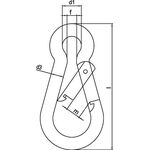 Karab.h.DIN 5299,Form C L.60mm Drahtstärke 6mm Trgf.120kg ZN - VPE: 100