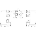 FS-Garnitur Ams.FS-E58/42H/42HS/1400 VA F69 D/K TS 40-65mm PZ rd.DIN L/R HOPPE