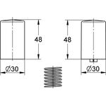 EICHELBERG Druckknopf/Feder f Unterputz-Umstellung 440018