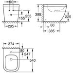 Grohe Standbidet EURO KERAMIK 1 HL m ÜL PureGuard/awe