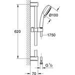 GROHE Brausestangenset Tempesta C 100 chr