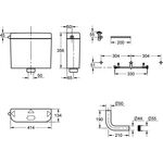 Grohe WC-Spülkasten 6-9 l einstb Aufputz we