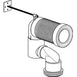 Grohe WC-Ablaufbogen 200-250mm, vertikal
