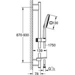 Grohe Bsta RAINSHOWER SMARTACTIVE 130 CU mo wh