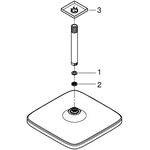 Grohe Kopfbrauseset TEMPESTA 250 CUBE Deckenauslass 142mm chr