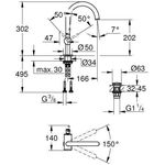 GROHE Einhand-Waschtischbatterie Atrio L-Size warm sunset