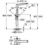 Grohe EH-Wannenbatterie ALLURE BRILLIANT FMS Gri w Attica hard graphite gebürste