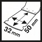 Tauchsägeblatt AIZ 32 APB B.32mm Eintauch-T.50mm Starlock 10er Pk.BOSCH