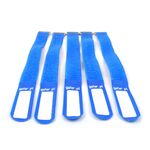 GAFER.PL Kabelbinder Klettverschluss 25x400mm 5er Pack blau