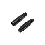 OMNITRONIC XLR Buchse/Stecker Set 3pol schwarzes Gehäuse 5x