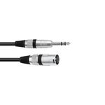 OMNITRONIC Adapterkabel XLR(M)/Klinke stereo 5m sw