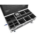 ROADINGER Flightcase 6x AKKU IP UP-4 Plus HCL Spot WDMX mit Ladefunktion