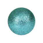 EUROPALMS Dekokugel 3,5cm, türkis, glitzer 48x