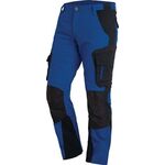 Arbeitshose Gr. 48, royal/schwarz