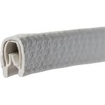 Kantenschutz Klemmber.1-2mm L.10m B.6,5mm H.9,5mm weiß-grau PROMAT - VPE: 10