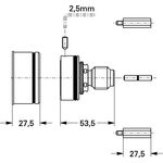Grohe Verlängerungsset AUTOMATIC 2000 DN 15 27,5mm chr f FM-Set 19621