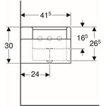 Geberit Spiel-Waschlandschaft BAMBINI 1800x415 4 Waschpl 4 HL tiefes Be re we