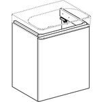 Geberit WT-Unterschrank SMYLE Square 536x617x433mm Türanschl li La we hgl