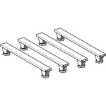 Geberit Duschwannenfuß-Set f Steinharz ab 1400mm 700mm H 90-210mm