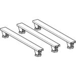 Geberit Duschwannenfuß-Set f Steinharz-Modelle 1100mm Höhe 90-210mm