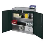 Werkzeug-/Beistellschrank H1000xB1000xT500mm 1Schubl.2BD grau/blau STUMPF