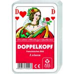 Doppelkopf französiches Bild, Leinen, 1 Stück