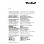 Duravit Brausethermostat C.1 Aufputz schwarz matt
