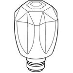 Grohe Oberteil 1/2" Brill-Gri Mark blau chr