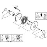 Grohe EH-Wanb. EUROSTYLE COSMOPOLITAN Fertigmontageset f 35501 chr