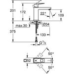 Grohe EH-WTbatt EUROCUBE 1/2Zoll M-Size glatter Körper chr