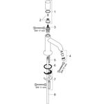 Standventil AXOR UNO2 DN 15, ohne Ablaufgarnitur chrom