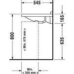 Duravit Waschtisch STARCK 3 VITAL MED o ÜL m HLB 600x545mm HL-Vorstich weiß WG