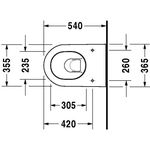 Duravit Wand-WC DARLING NEW tief, 370x540mm weiß