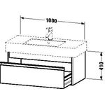 Duravit Waschtischunterbau KETHO 455x1000x410mm weiß matt
