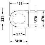 Duravit WC-Sitz ohne Absenkautomatik weiß