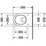 Duravit Wand-WC STARCK 2 tief, 370x540mm weiß WG