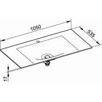 Keuco Varicor-WT EDITION 11 PLANNING m 1L-Boh 1050x17x535mm arktis sdm