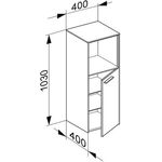 Keuco Mittelschrank ROYAL 60 400x1030x400mm Ans re cash ma