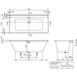 V&B Einbauwanne COLLARO 1600x750 m Ab u Überlgrt. go stone white