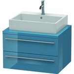 Duravit Konsolenunterschrank X-LARGE 440x700x548mm stone blue hochglanz