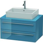 Duravit Konsolenunterschrank X-LARGE 440x800x548mm stone blue hochglanz