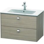 Duravit Waschtischunterbau BRIOSO Griffe chrom 553x820x479mm pine silver