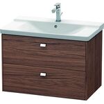 Duravit Waschtischunterbau BRIOSO Griffe chr 561x820x479mm nussbaum dunkel