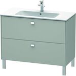 Duravit Waschtischunterbau BRIOSO Griffe chr 683x1020x479mm betongrau matt