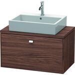 Duravit Konsolenunterschrank BRIOSO Gri chrom 442x820x480mm nussbaum dunkel