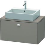 Duravit Konsolenunterschrank BRIOSO Griff chrom 442x820x480mm basalt matt